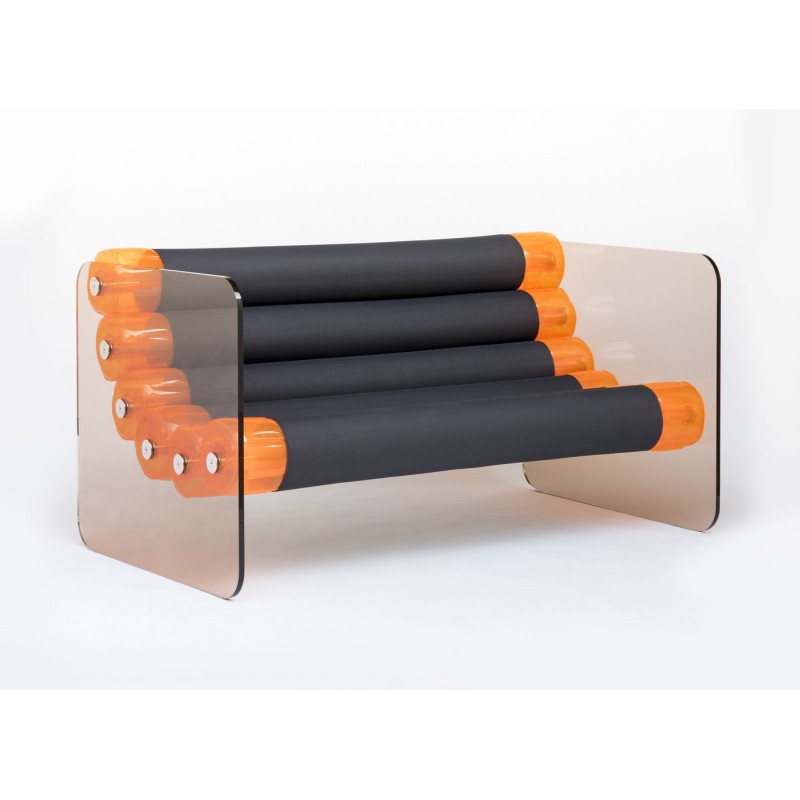 Sofa MW02 Orange - Seat Anthracite - PMMA