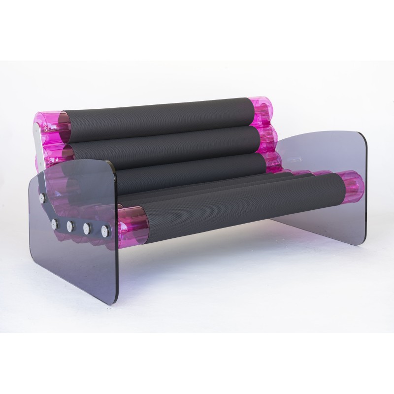Sofa MW03 - TPU Pink - Runner seat black - PMMA...