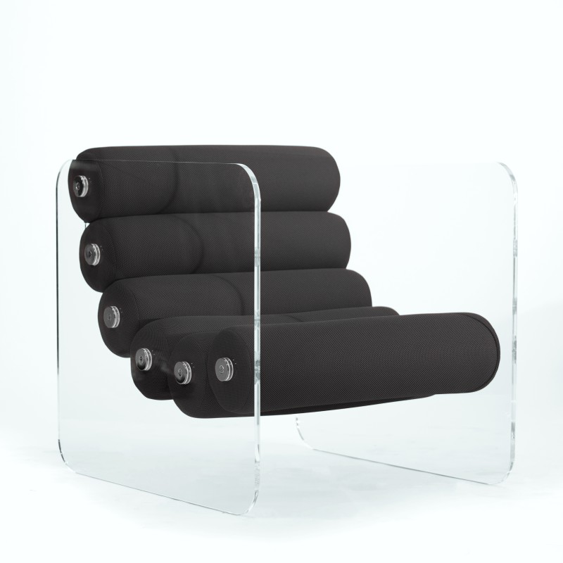 MW02 armchair in acrylic glass - Runner foam seat